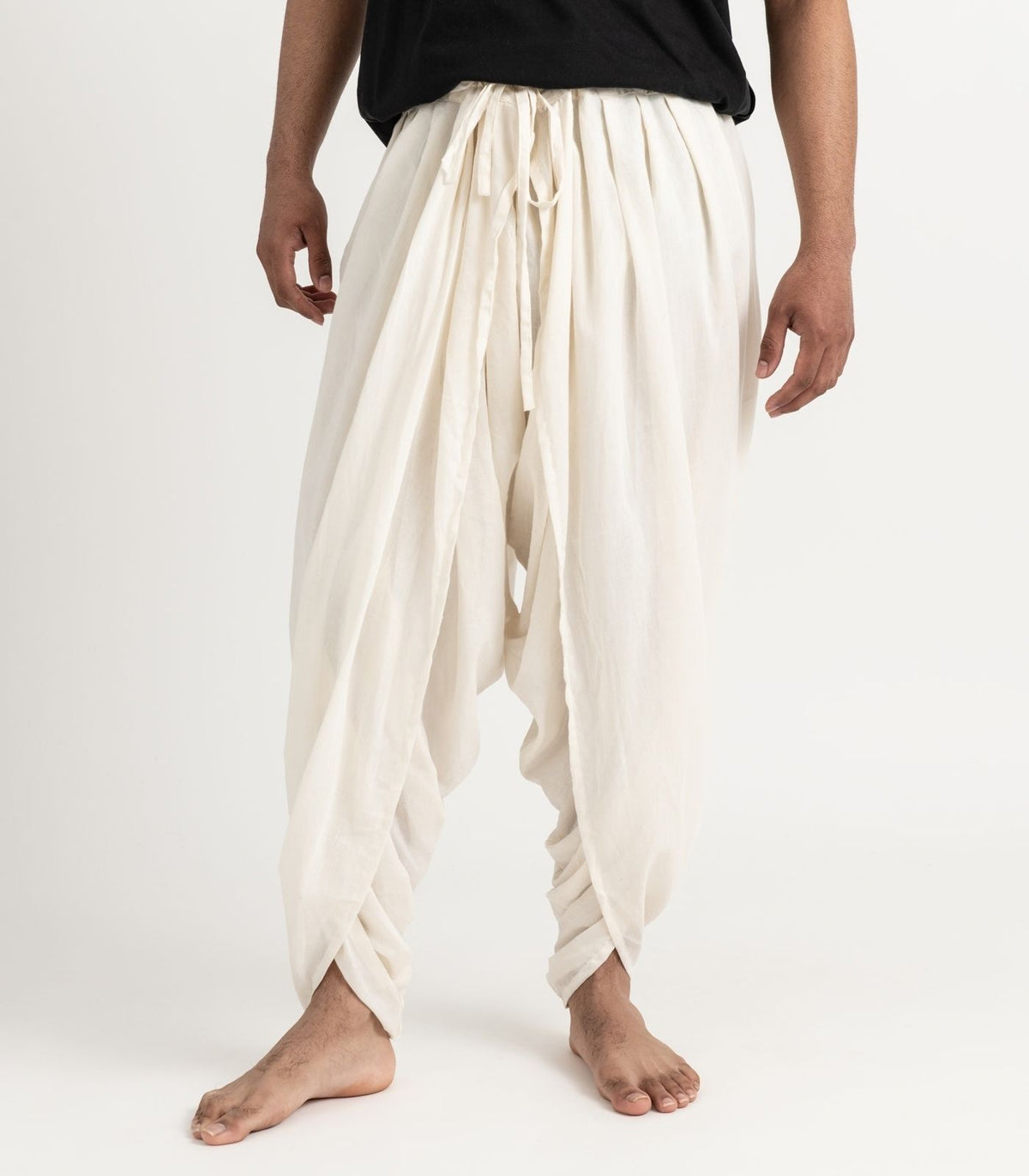 Organic Voile Dhoti Pants - Natural