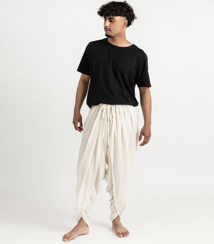 Organic Voile Dhoti Pants - Natural