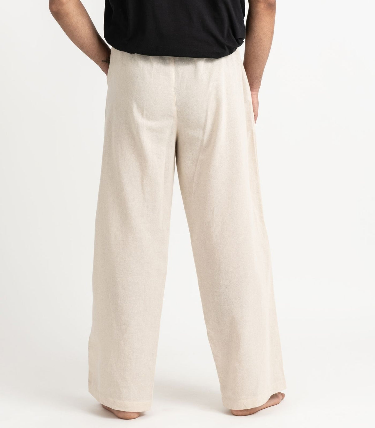 Men's Organic Khadi Kurta Pants - Natural