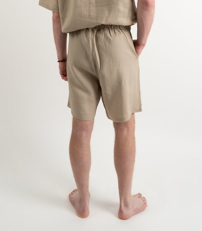 Men’s Organic Linen Lounge Shorts - Raw