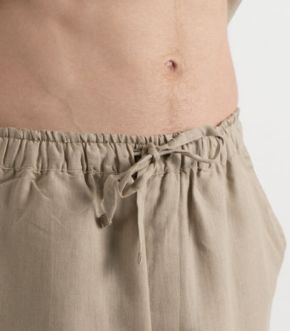 Men’s Organic Linen Lounge Shorts - Raw