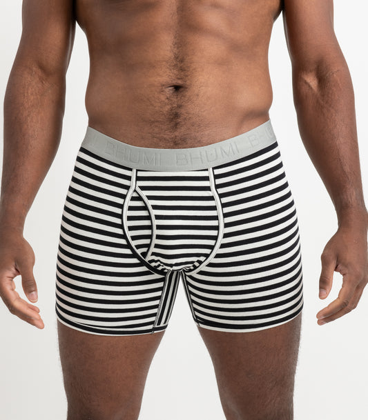 Bhumi Organic Cotton - The Original Trunks (2 Pack) - Black Stripe