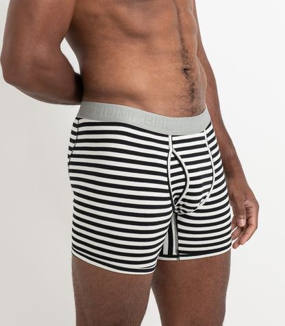 Bhumi Organic Cotton - The Original Trunks (2 Pack) - Black Stripe