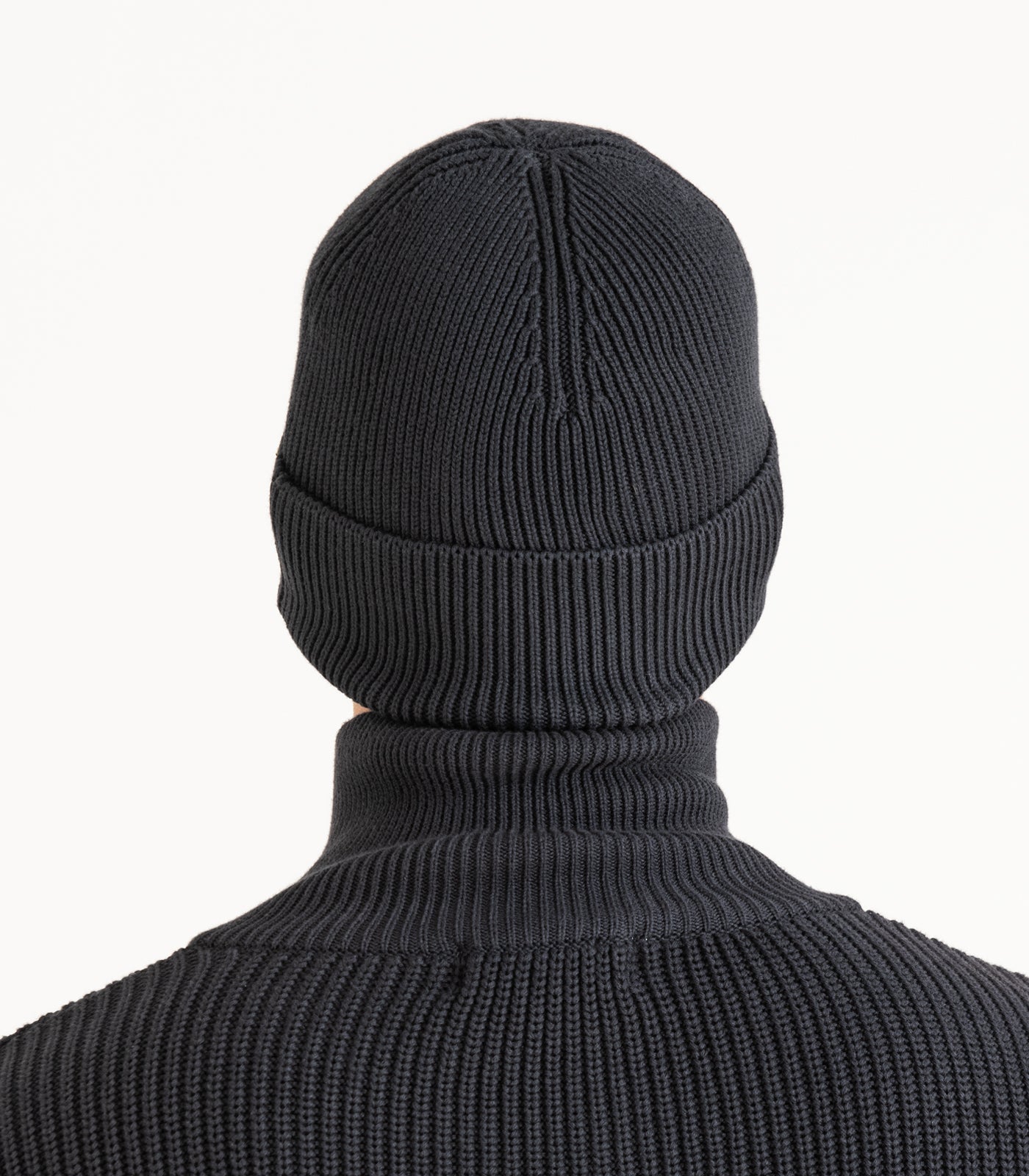 Organic Cotton Knit Beanie - Charcoal
