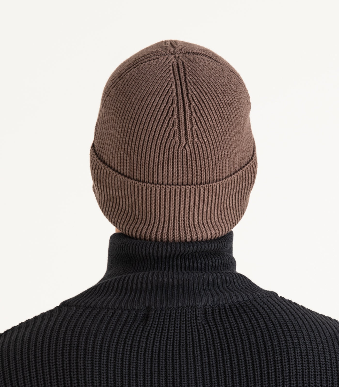 Organic Cotton Knit Beanie - Chocolate