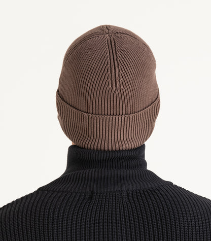 Organic Cotton Knit Beanie - Chocolate