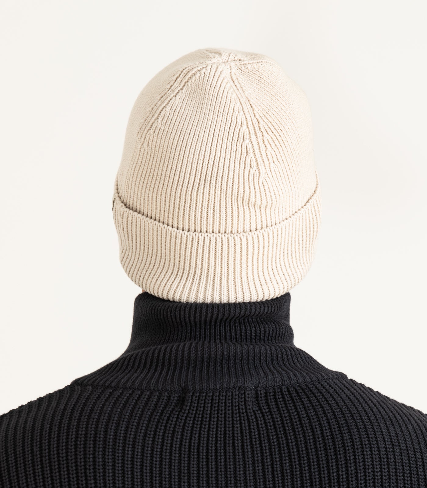 Organic Cotton Knit Beanie - Oatmeal
