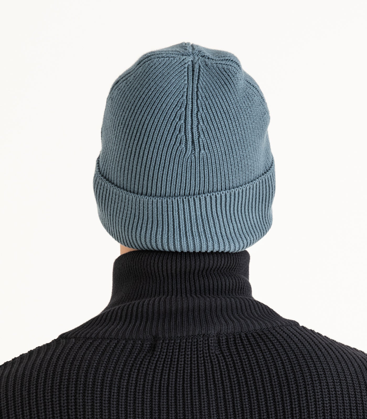 Organic Cotton Knit Beanie - Orion Blue
