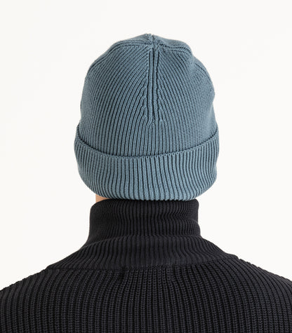 Organic Cotton Knit Beanie - Orion Blue
