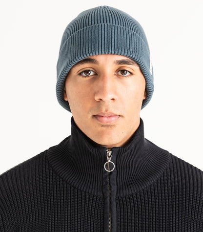 Organic Cotton Knit Beanie - Orion Blue