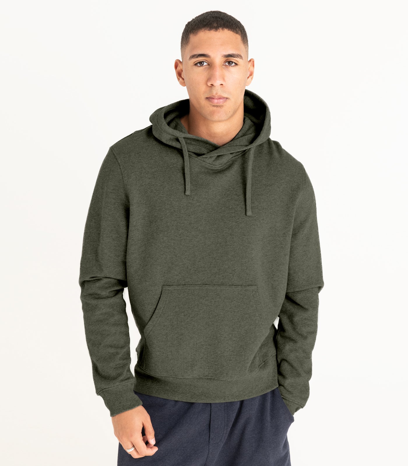 Bhumi Organic Cotton - Men's Hoodie - New Arrival - Green Melange