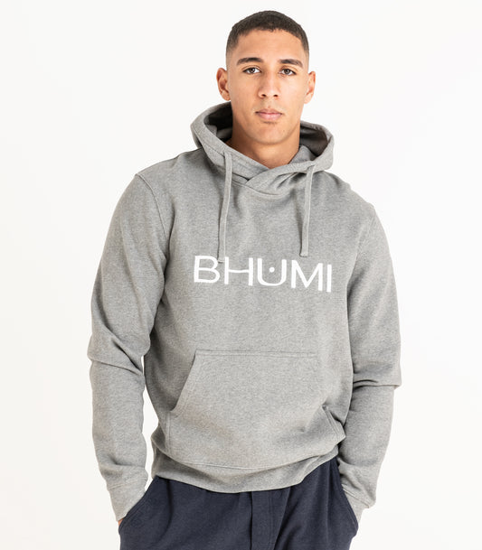 Bhumi Organic Cotton - Men's Hoodie - Logo - New Arrival - Graphite Melange