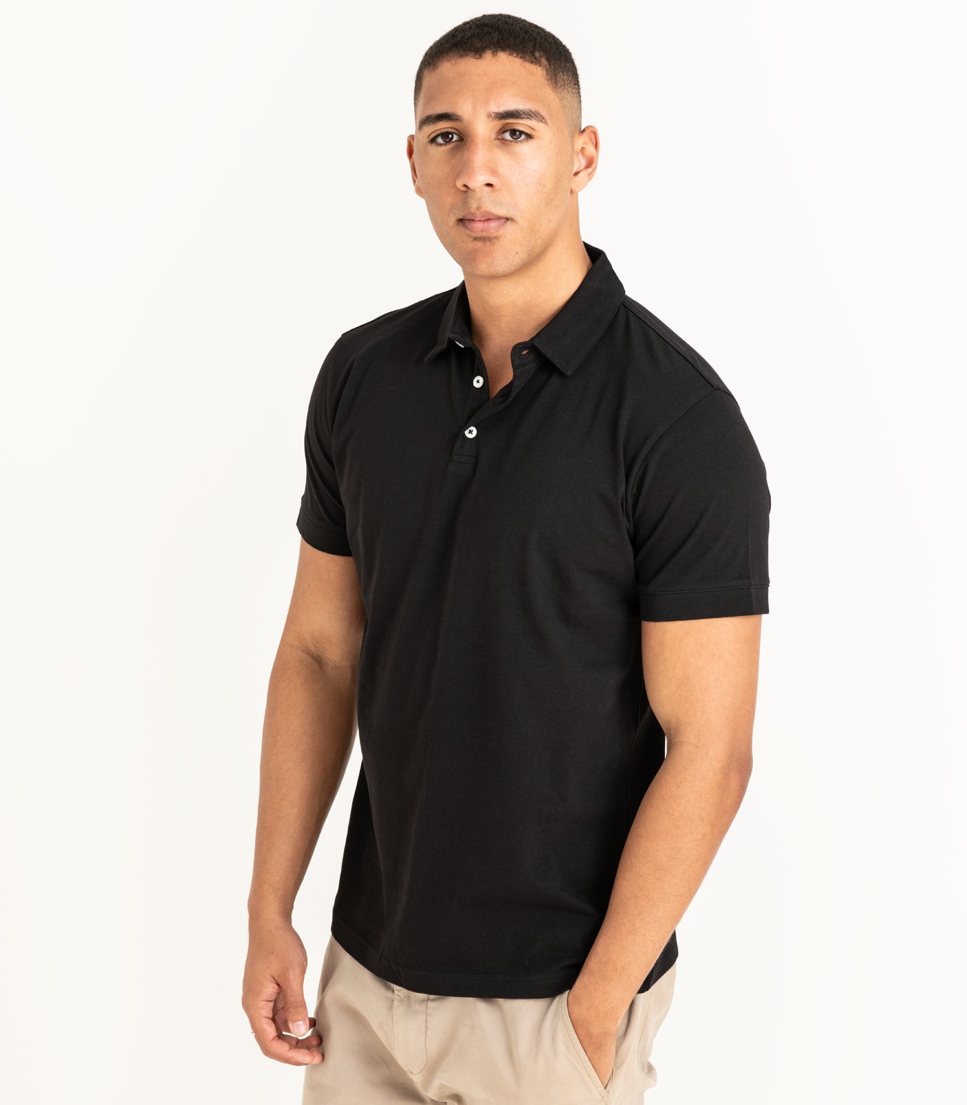 Bhumi Organic Cotton - Polo Shirt - Black