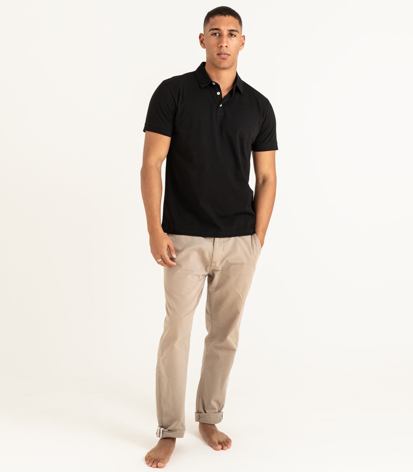 Bhumi Organic Cotton - Polo Shirt - Black