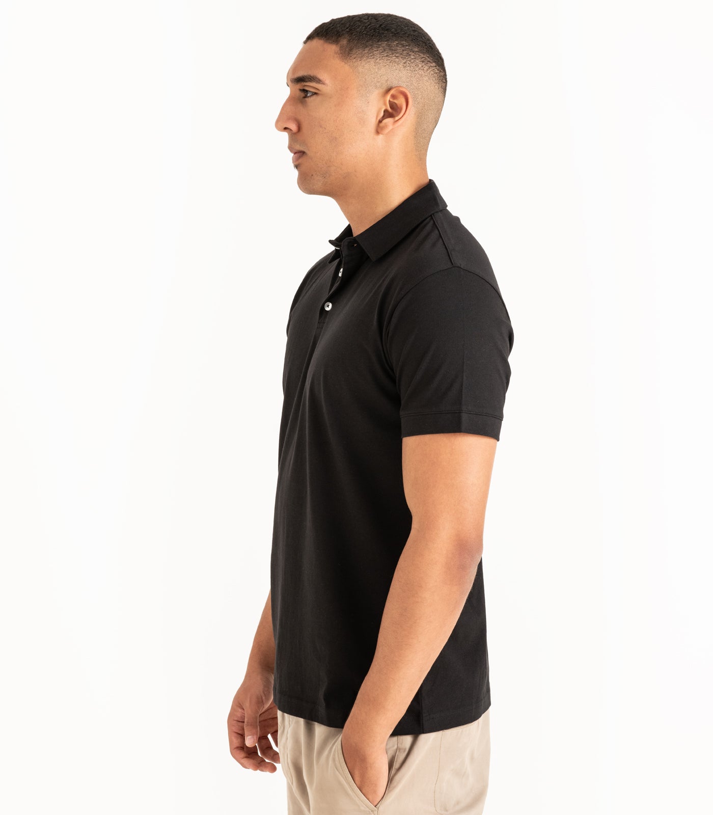 Bhumi Organic Cotton - Polo Shirt - Black