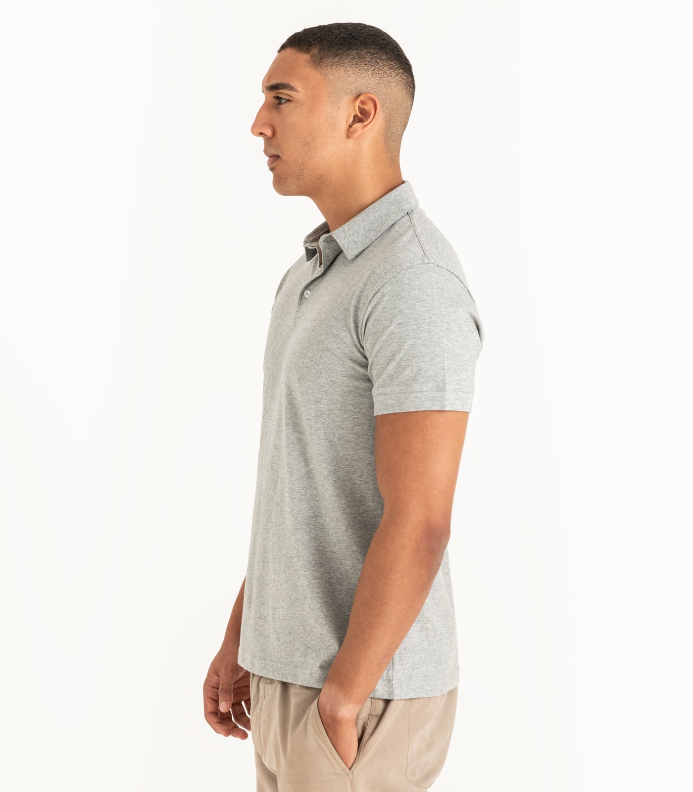 Bhumi Organic Cotton - Polo Shirt - New Arrival - Grey Melange