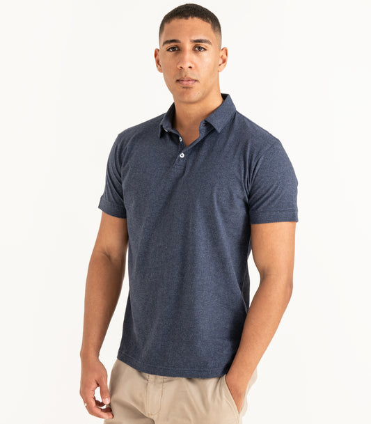 Bhumi Organic Cotton - Polo Shirt - New Arrival - Navy Melange