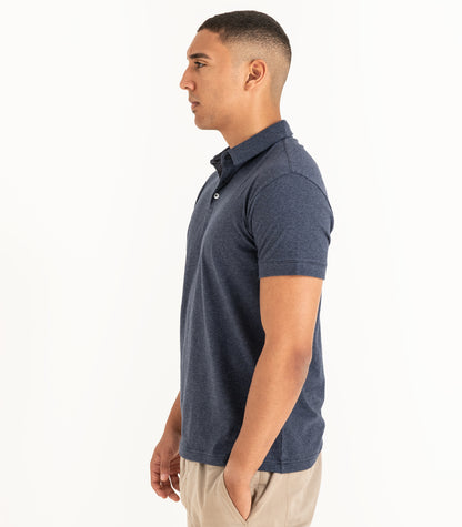 Bhumi Organic Cotton - Polo Shirt - New Arrival - Navy Melange