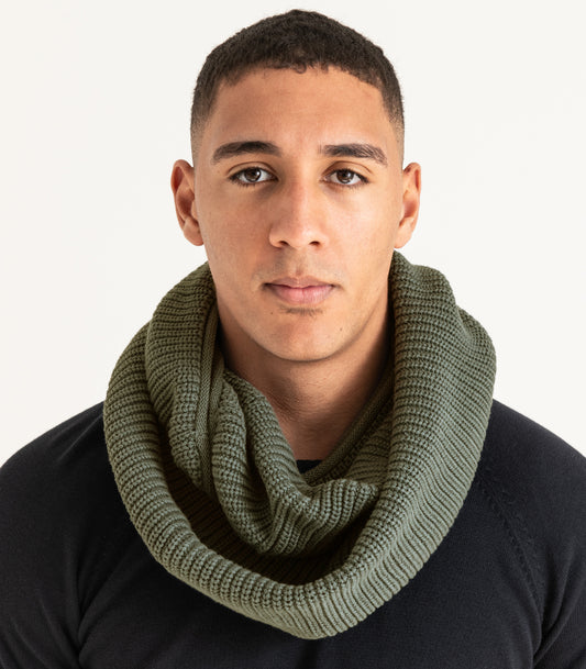 Bhumi Organic Cotton - Infinity Knit Scarf - Olive