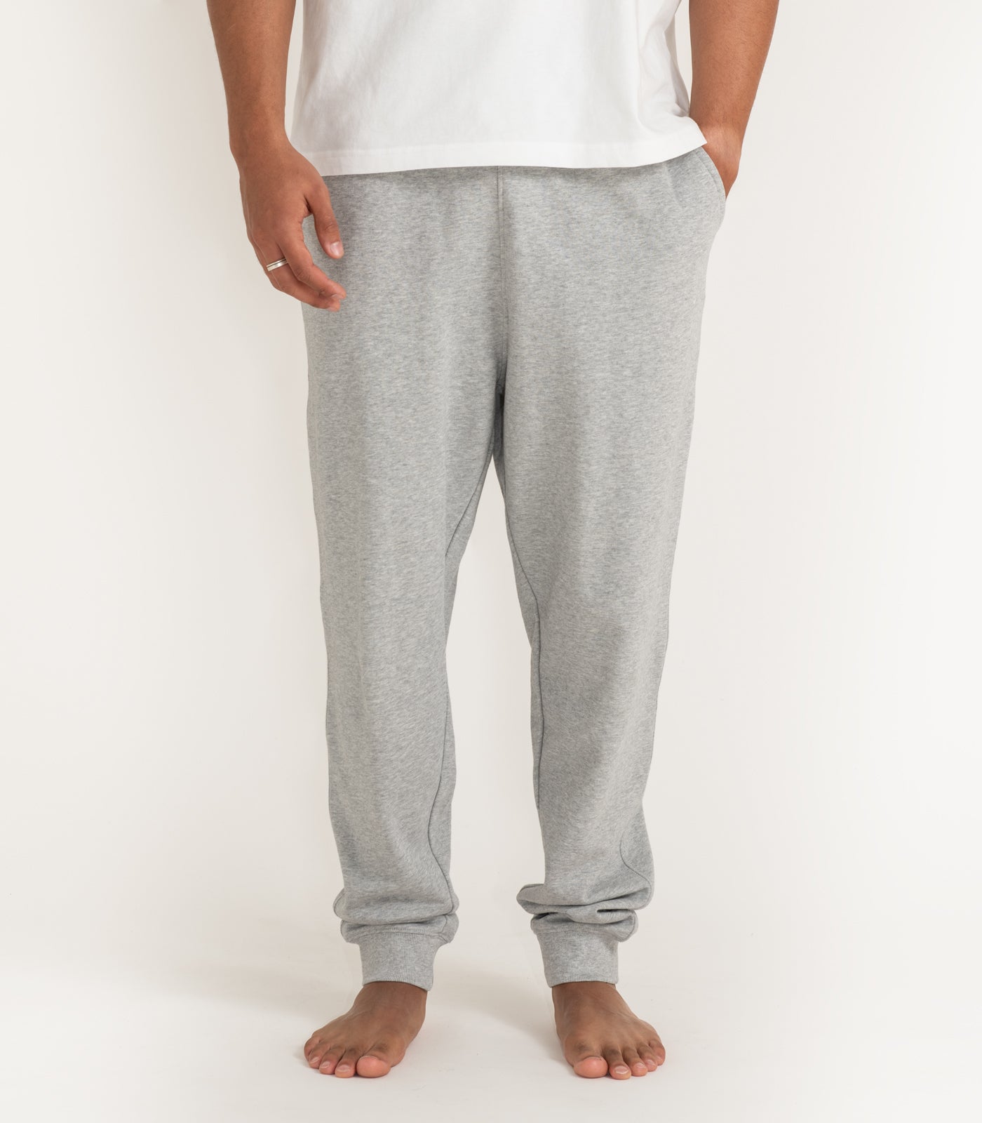 Bhumi Organic Cotton - Men's Track Pant - Light Grey Melange