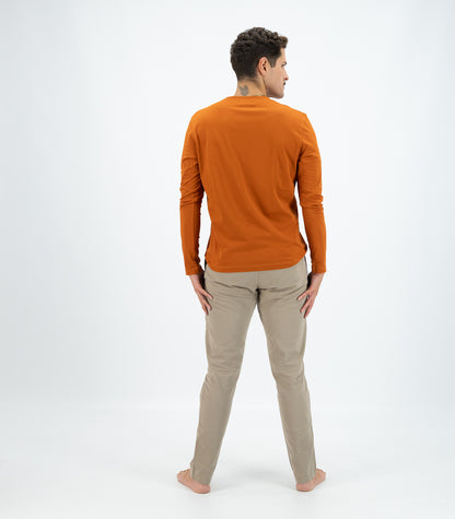 Bhumi Organic Cotton - Men's Basic Long Sleeve Shirt - Cinnamon