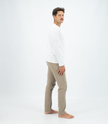 Bhumi Organic Cotton - Men's Basic Long Sleeve Shirt - White
