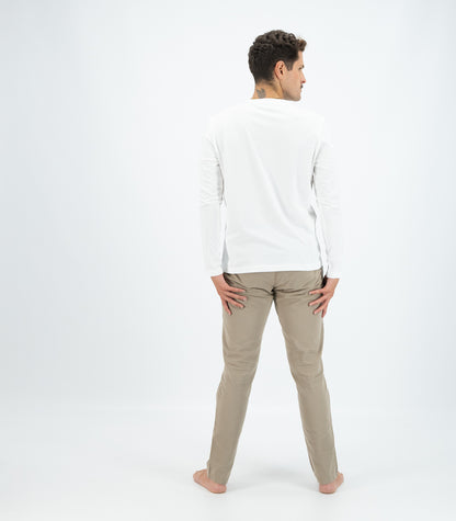 Bhumi Organic Cotton - Men's Basic Long Sleeve Shirt - White