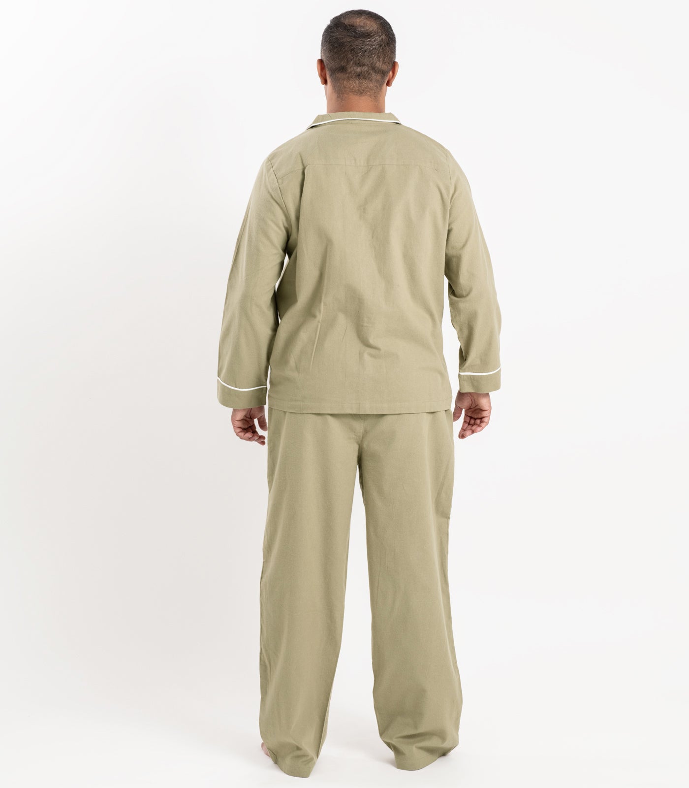 Bhumi Organic Cotton - Flannelette Long PJ Set - Green Olive
