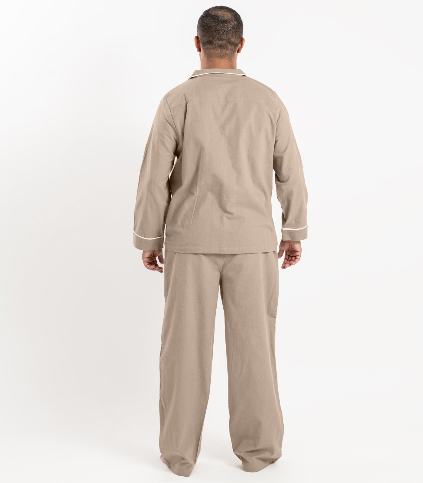 Bhumi Organic Cotton - Flannelette Long PJ Set - Golden Taupe