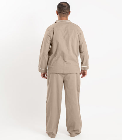 Bhumi Organic Cotton - Flannelette Long PJ Set - Golden Taupe