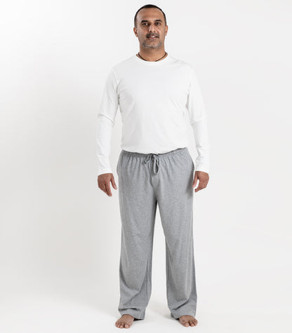 Bhumi Organic Cotton - Men's Jersey PJ Pant - Grey Melange
