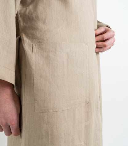 Organic Linen Robe - Raw