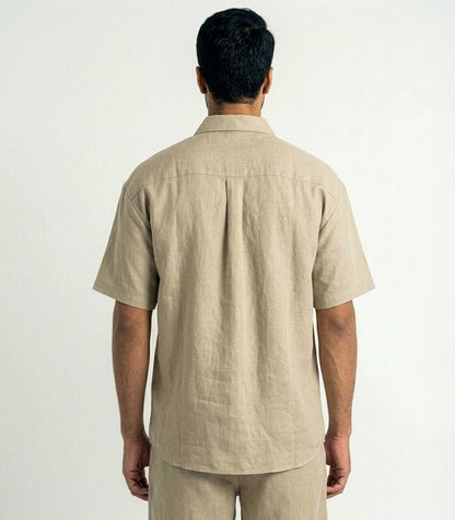 Men's Organic Linen Lounge Shirt