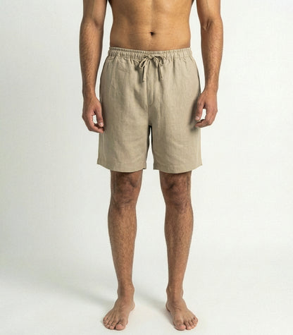 Men's Organic Linen Lounge Shirt &  Lounge Shorts