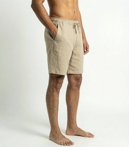 Men's Organic Linen Lounge Shirt &  Lounge Shorts