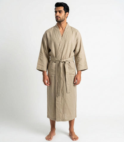 Organic Linen Robe