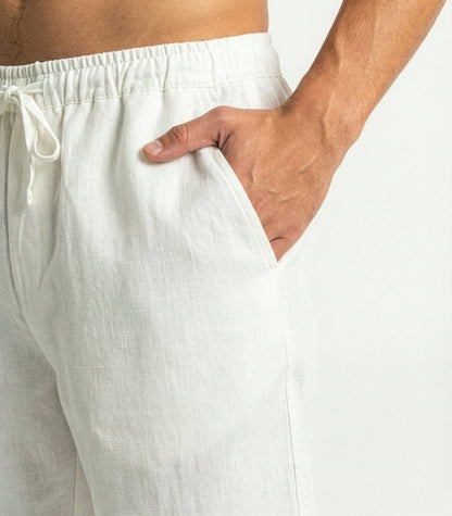 Men's Organic Linen Lounge Shirt &  Lounge Shorts