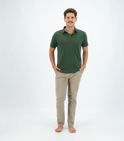 Bhumi Organic Cotton - Polo Shirt - Kombu Green
