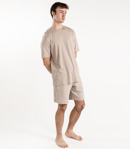 Mocha - Men's Jersey Knit Short PJ Set