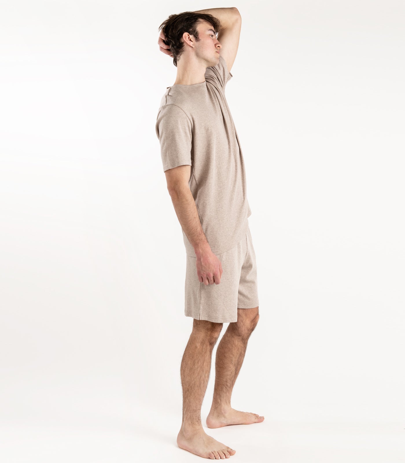 Mocha - Men's Jersey Knit Short PJ Set