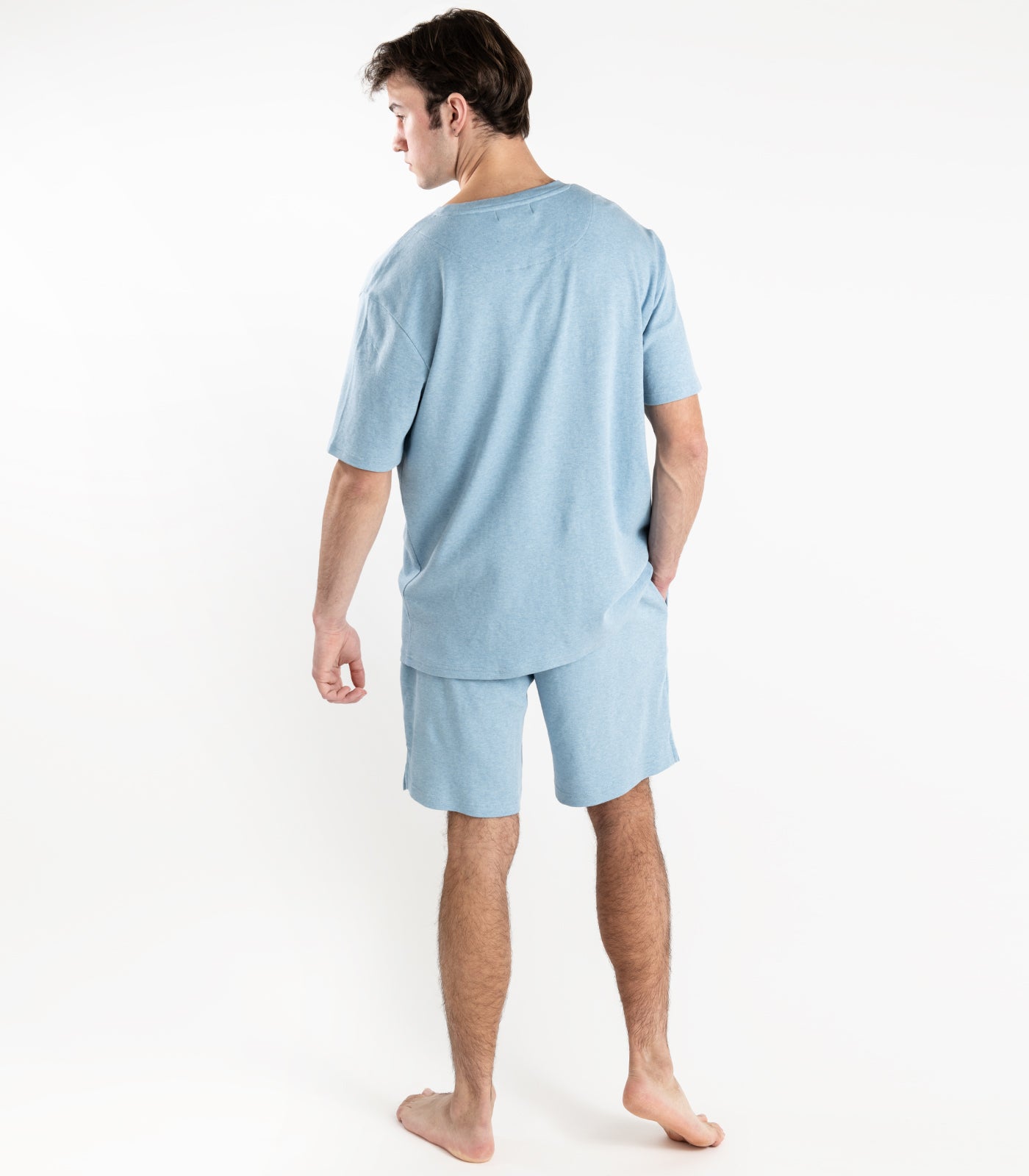 Blue Pea - Men's Jersey Knit Short PJ Set