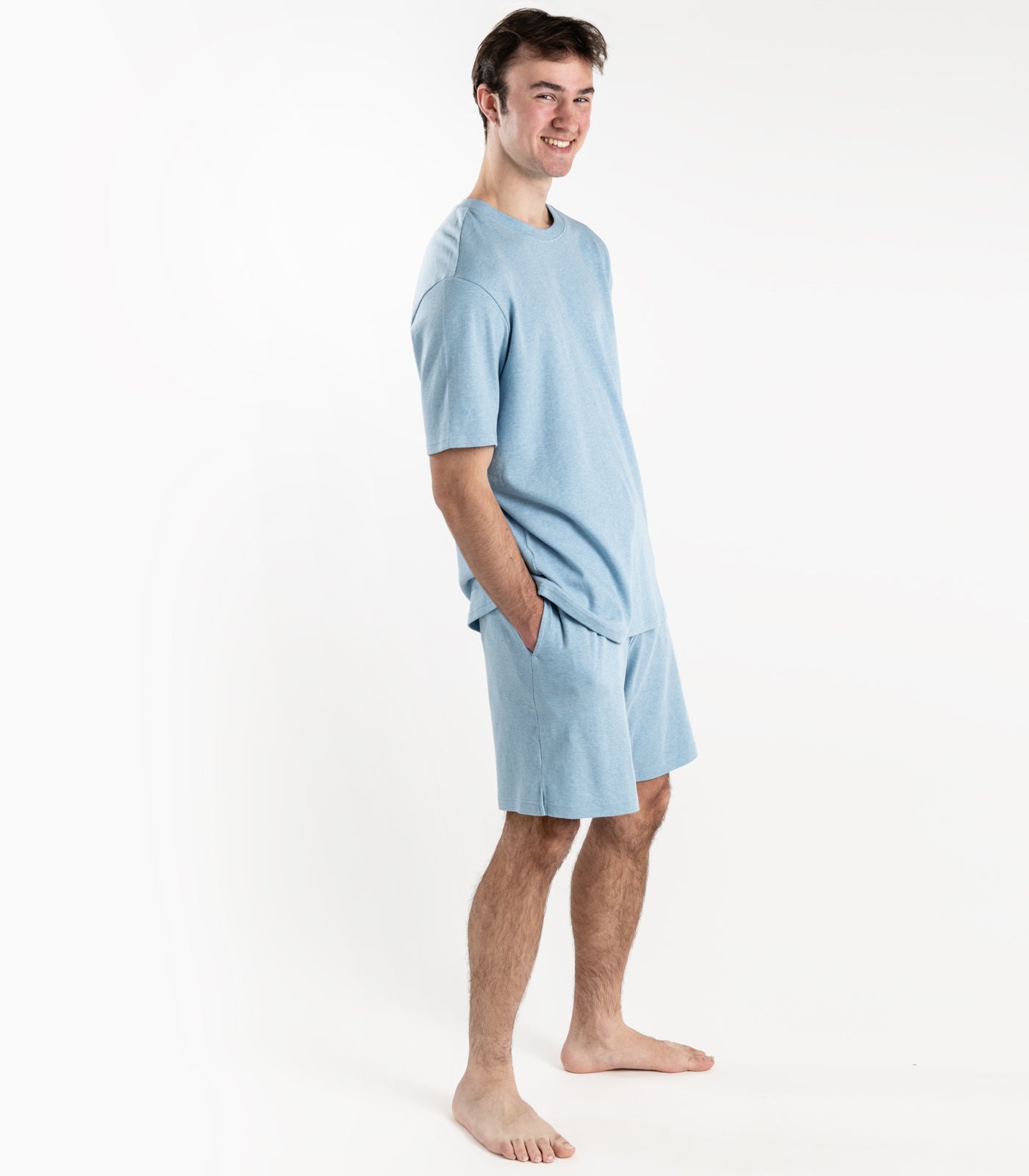 Blue Pea - Men's Jersey Knit Short PJ Set