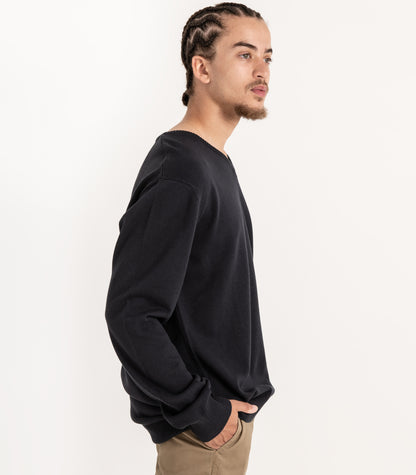 Bhumi Organic Cotton - Fine Knit V Neck Sweater - Charcoal