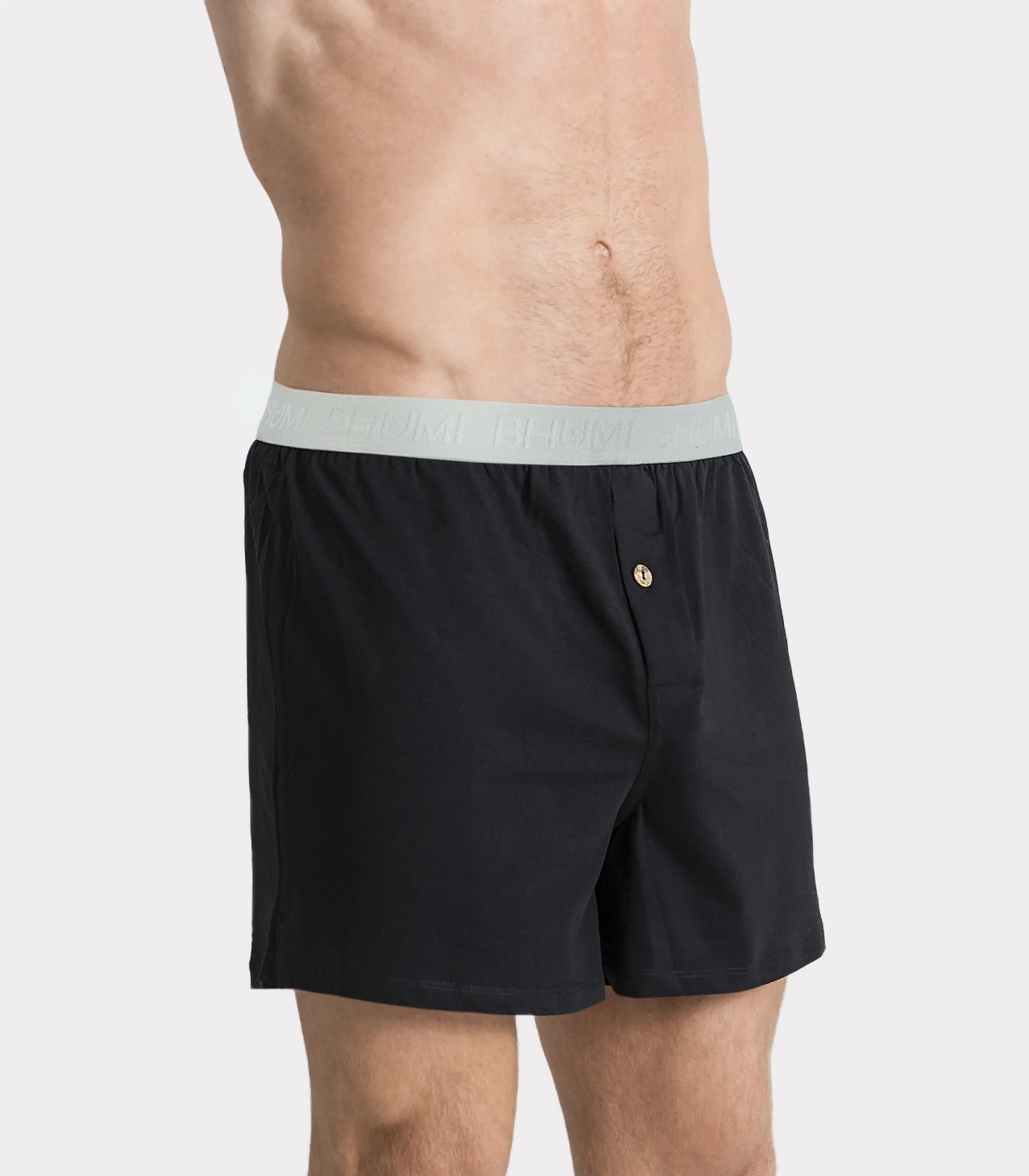 Bhumi Organic Cotton - The Original Boxers (2 Pack) - Black