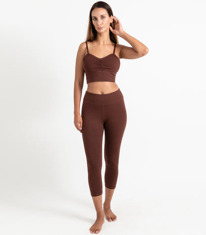 3/4 Leggings - Espresso
