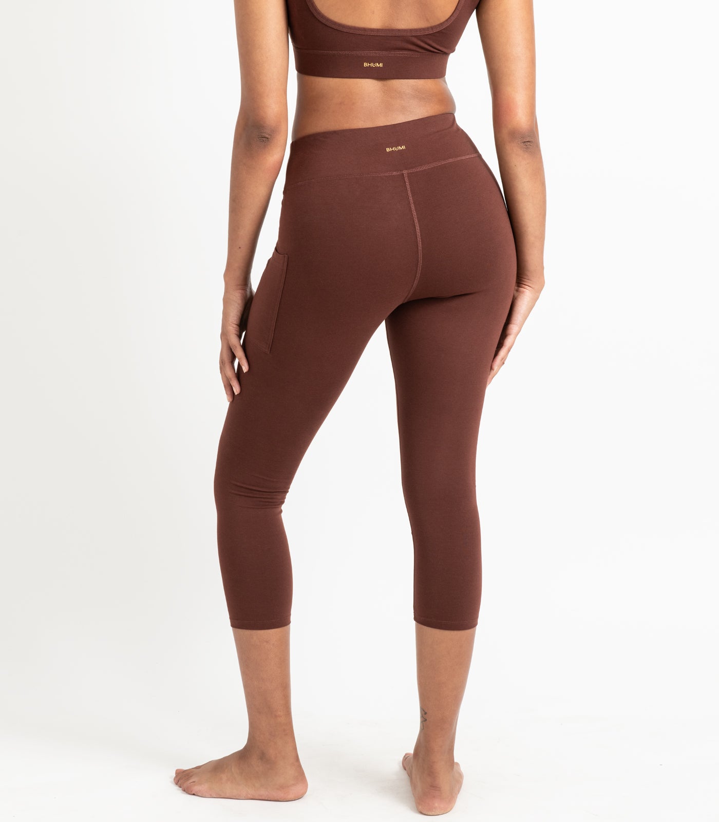 Pocket 3/4 Leggings - Espresso