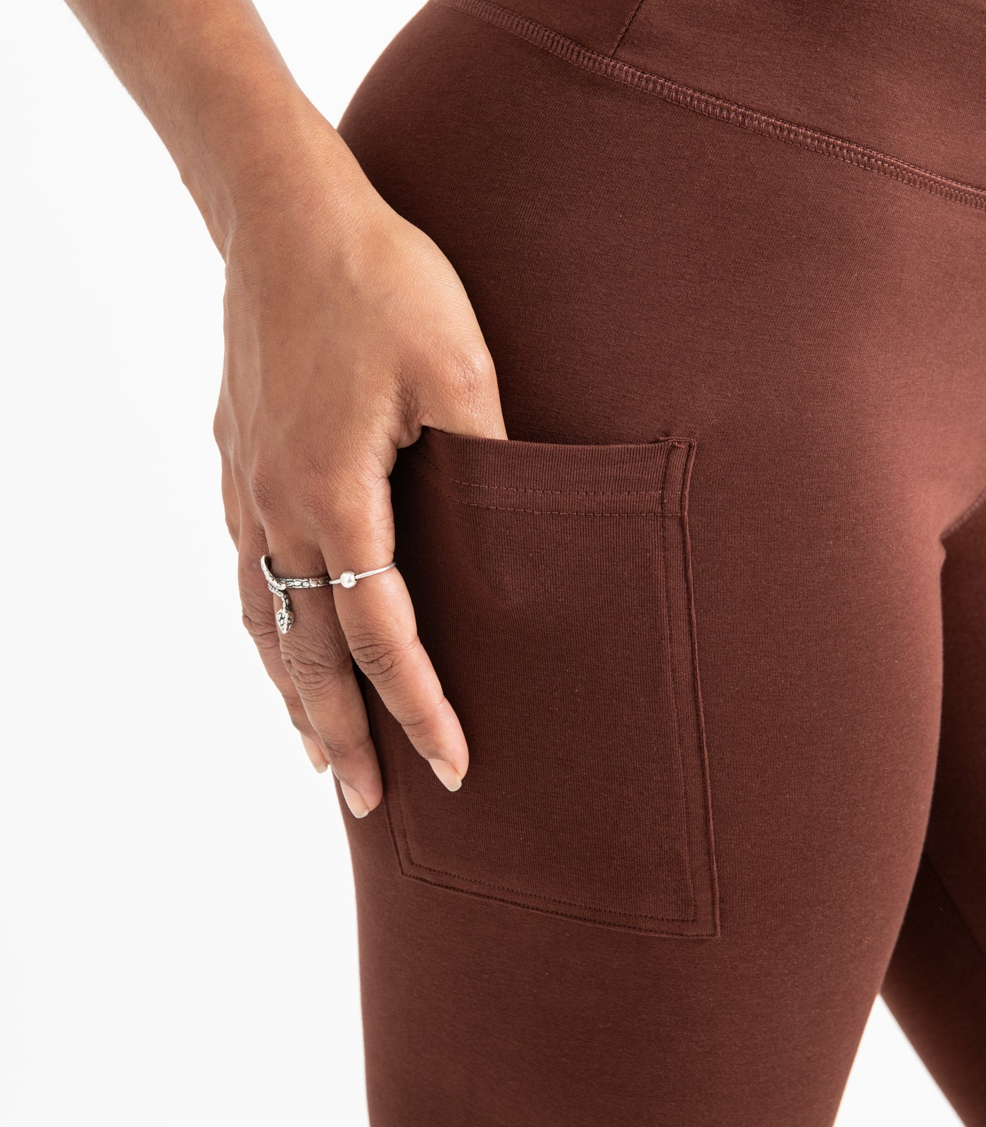 Pocket 3/4 Leggings - Espresso
