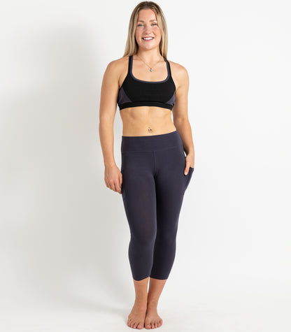 Pocket 3/4 Leggings - Graphite