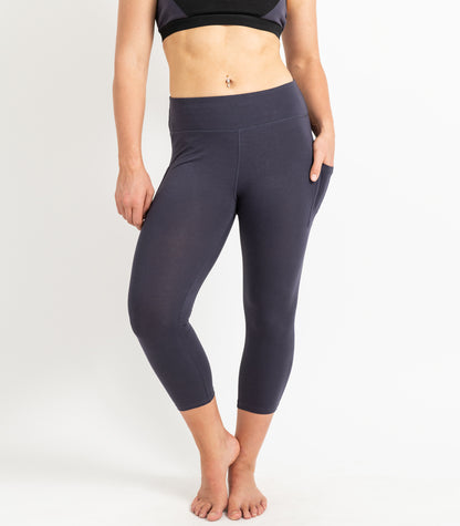 Pocket 3/4 Leggings - Graphite