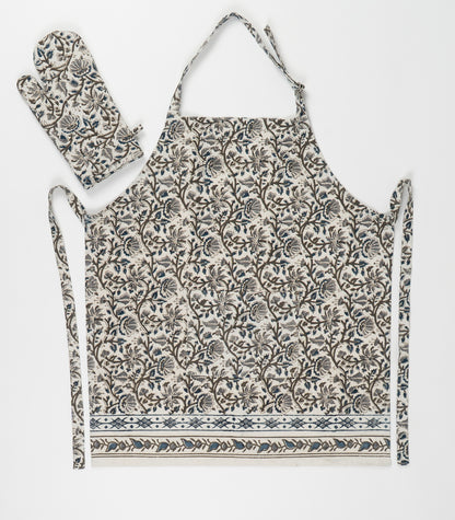 Kalamkari Apron & Oven Mitt